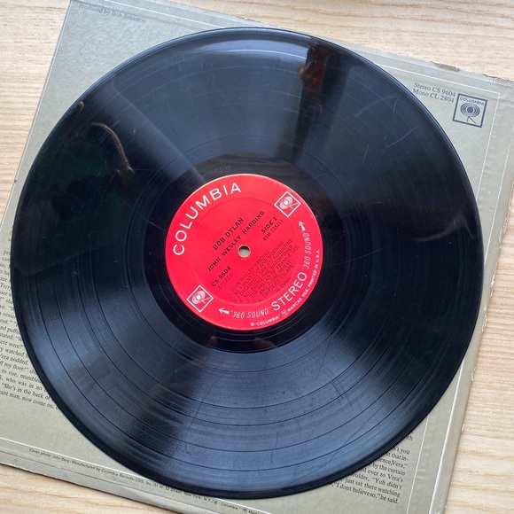 Bob Dylan John Wesley Harding Vinyl Record LP - Picture 3 of 4